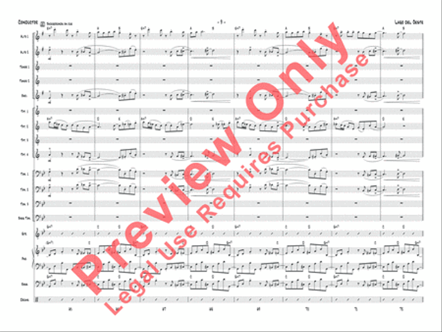 Lago del oeste Jazz Ensemble scores gallery preview page 12