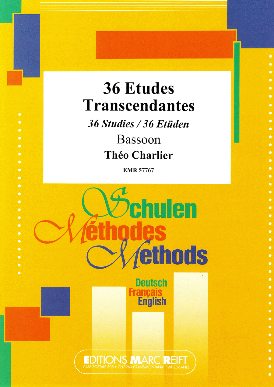 36 Etudes Transcendantes Bassoon Solo scores gallery preview page 1