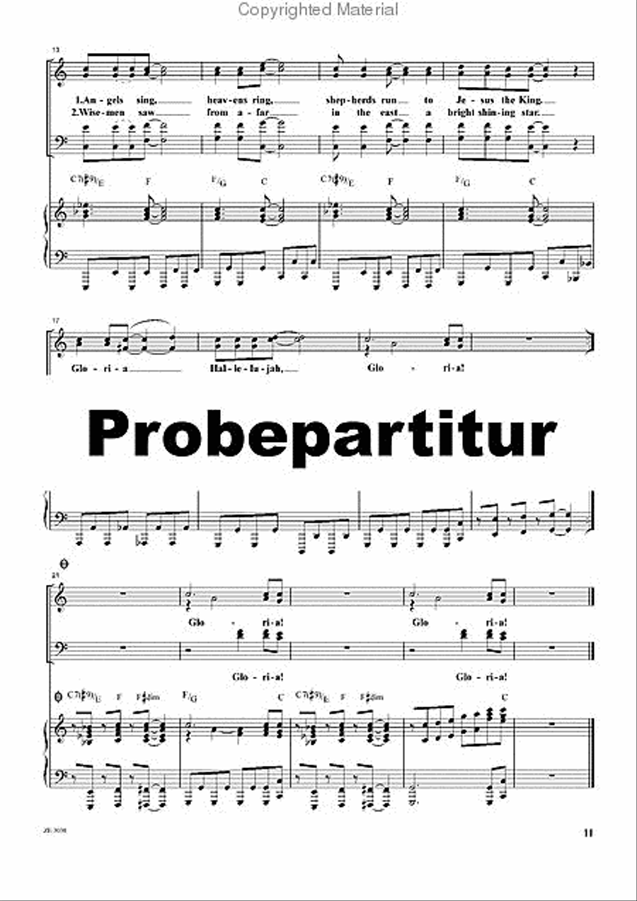 Gloria Hallelujah 4-Part scores gallery preview page 3