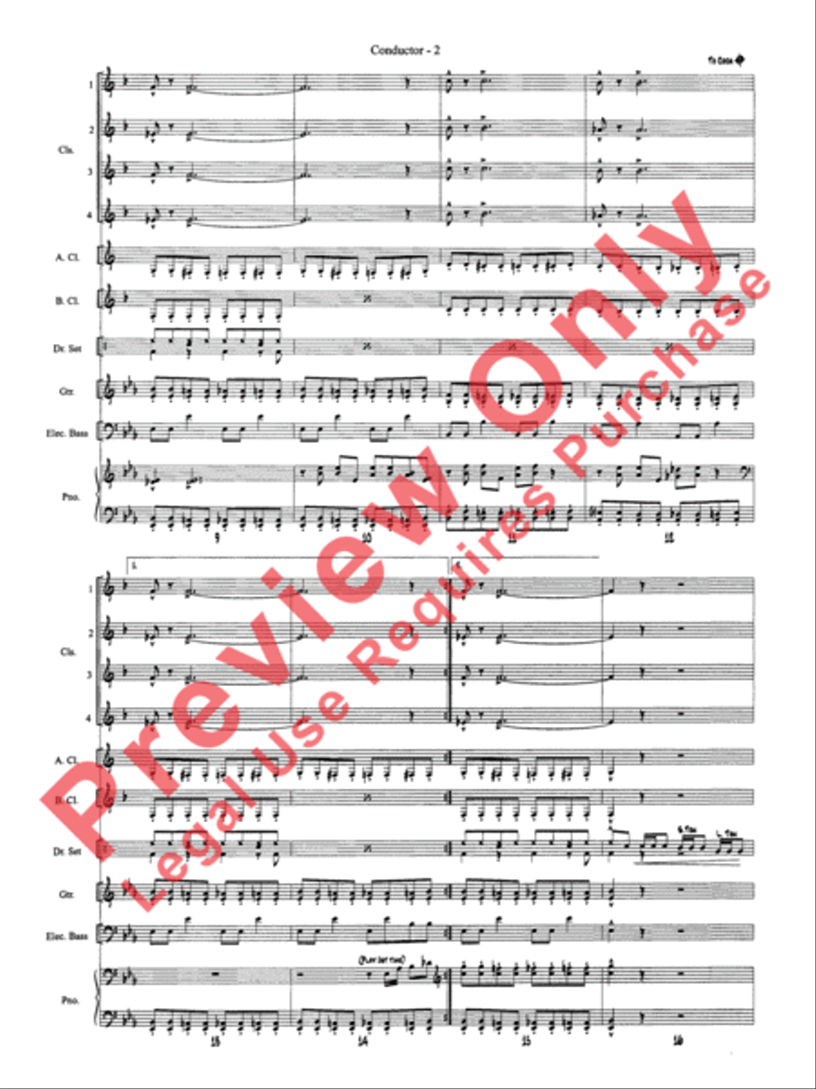 Batman Theme Batman Theme Clarinet Choir scores gallery preview page 3