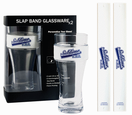 Sublime 2-Pack Slap Band Pint Size Glassware