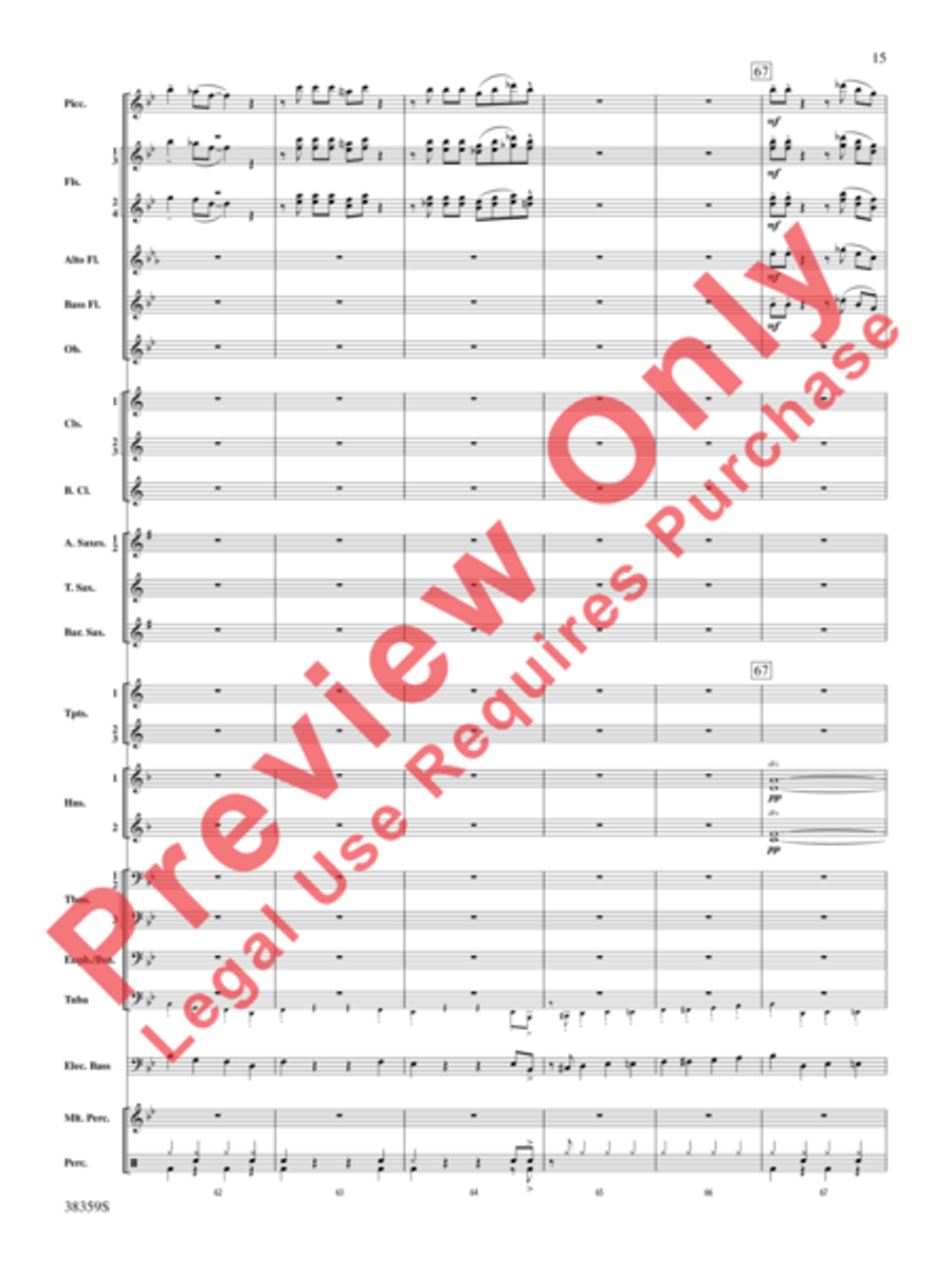 Those Fabulous Flutes Concert Band scores gallery preview page 16