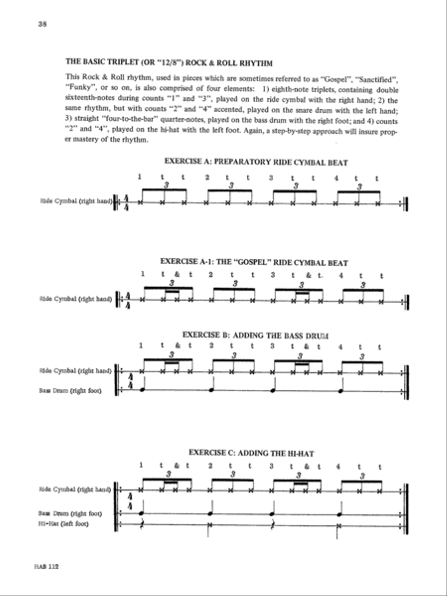 Advanced Rock and Roll Drumming Drum Set scores gallery preview page 4