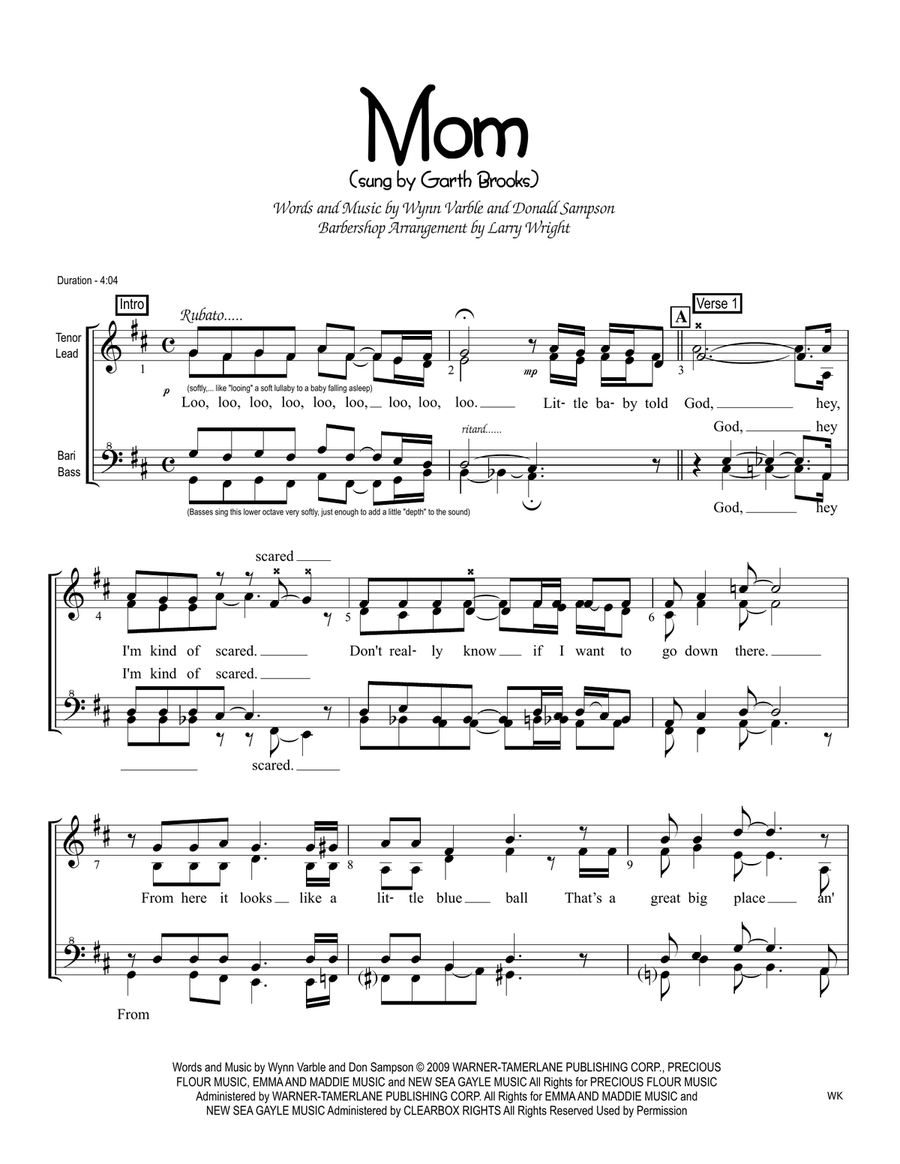 Mom SSAA scores gallery preview page 1