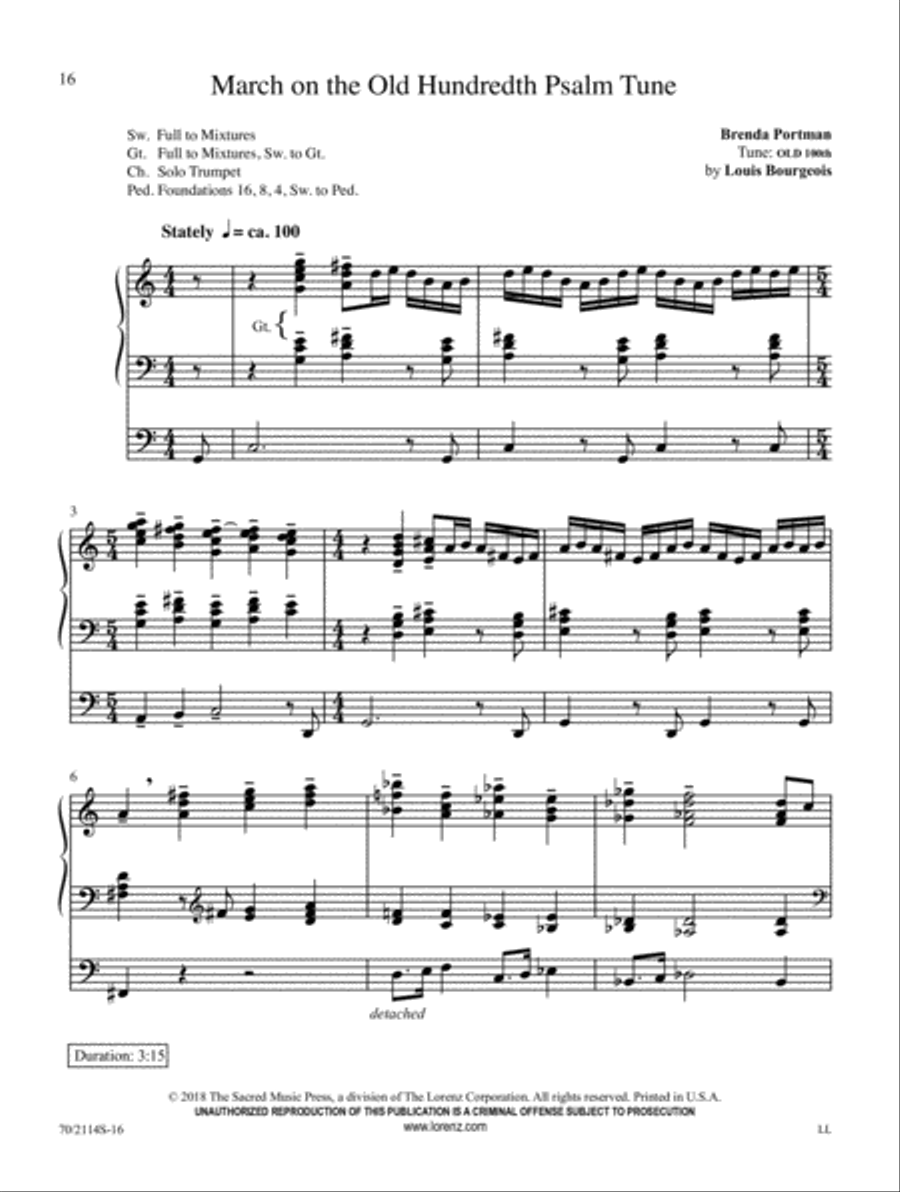 Again, I Say, Rejoice! Organ Solo scores gallery preview page 6