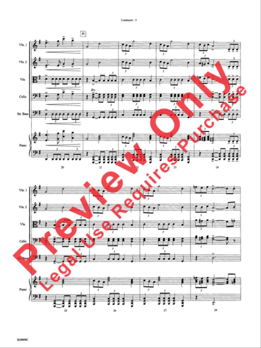Star Wars (Main Theme) String Orchestra scores gallery preview page 17