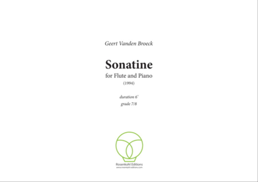 Sonatine for Flute and Piano Flute Solo scores gallery preview page 1