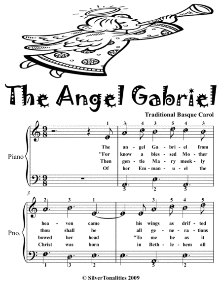 Angel Gabriel Easiest Piano Sheet Music 2nd Edition