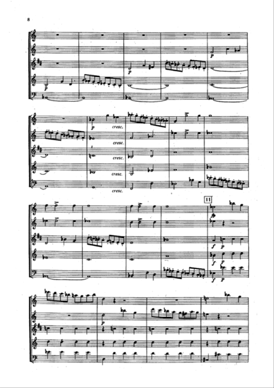 Quintet for flute oboe clarinet bassoon and french horn