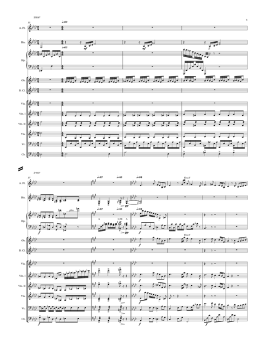 Vũ Điệu Hương Giang | Perfume river’s Dance (Instrumental music)(Score & Parts) String Orchestra scores gallery preview page 3