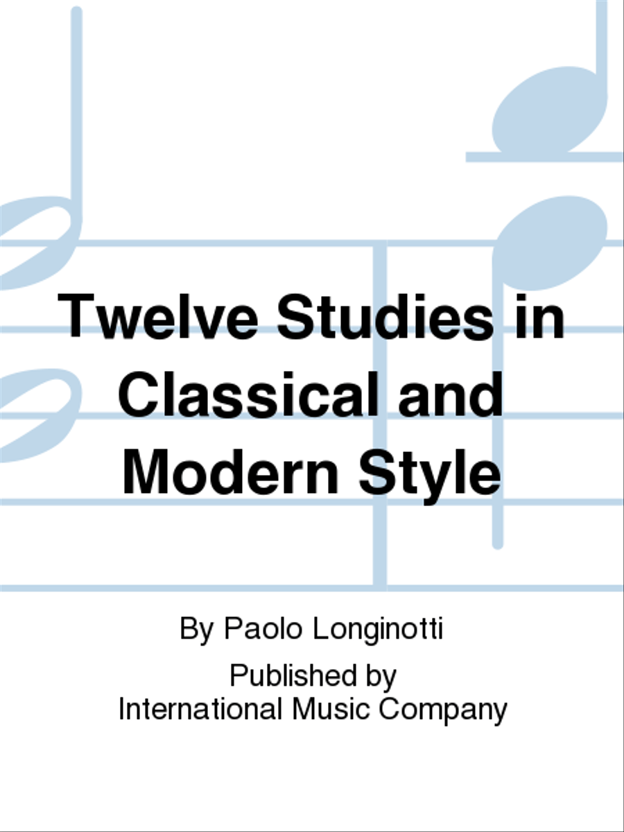 Twelve Studies In Classical And Modern Style Trumpet Solo scores gallery preview page 1