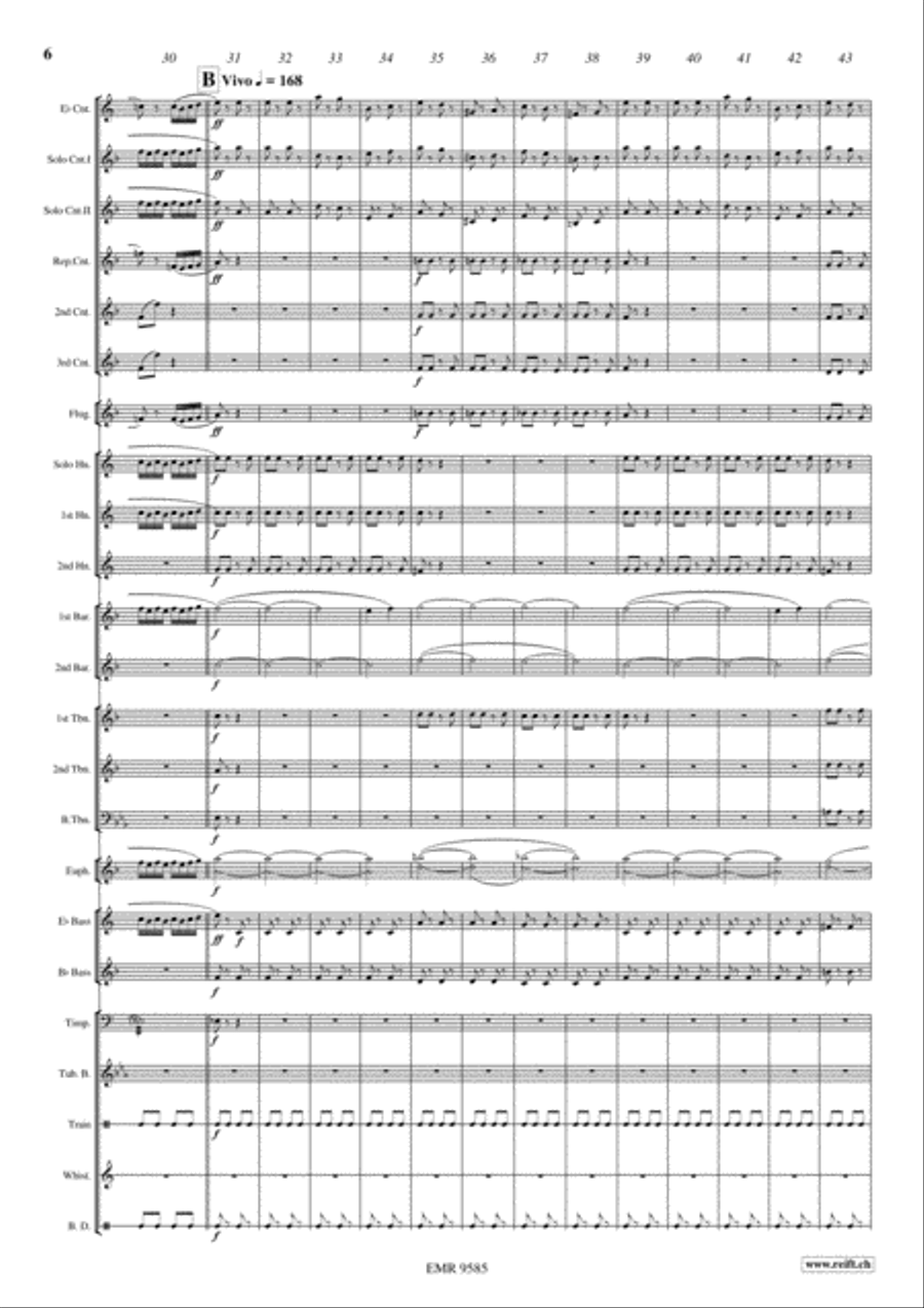 Copenhagen Steam Railway Galop Brass Band scores gallery preview page 7