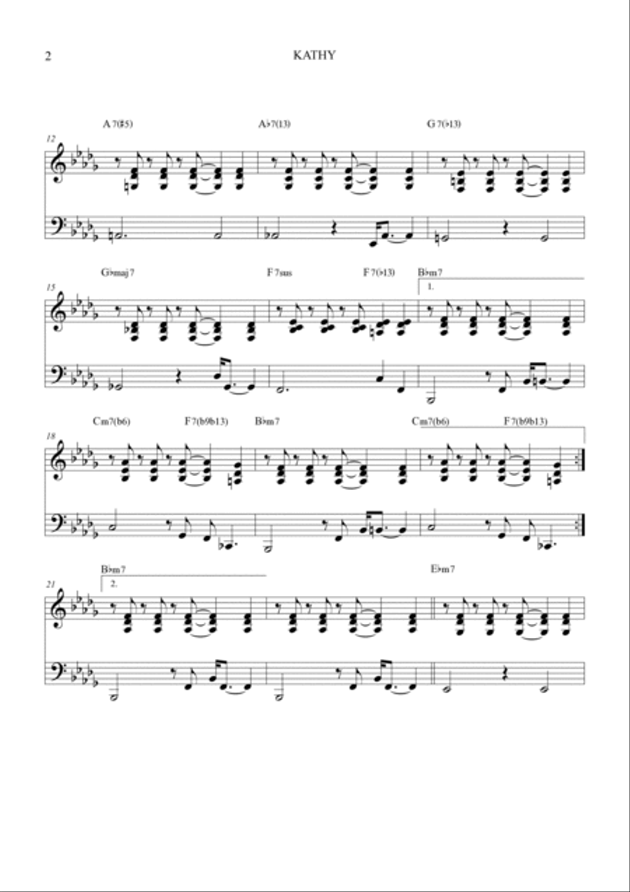 Kathy Alto Saxophone scores gallery preview page 4
