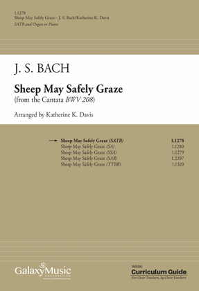 Sheep May Safely Graze (Downloadable Choral Score)