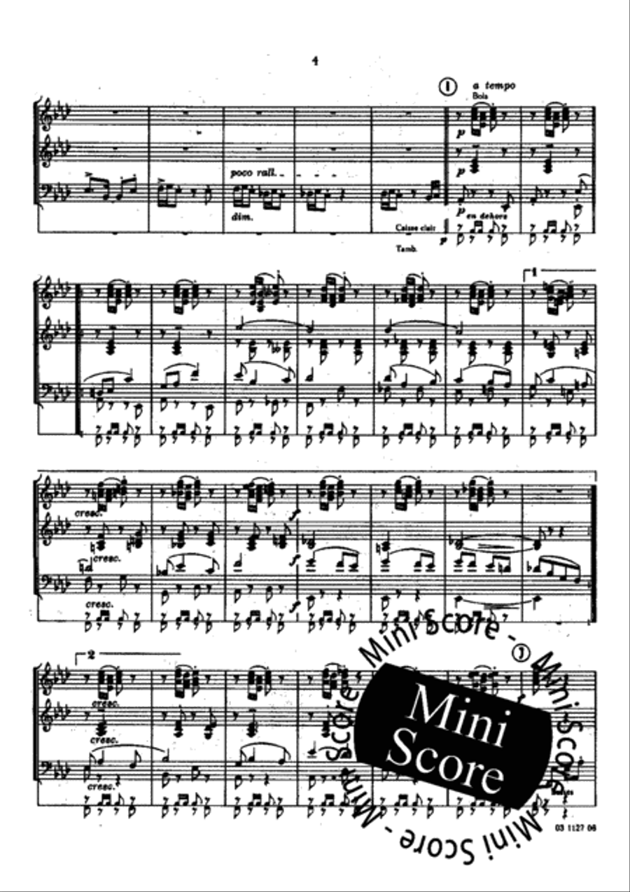 Petit Divertimento Fanfare Band scores gallery preview page 8