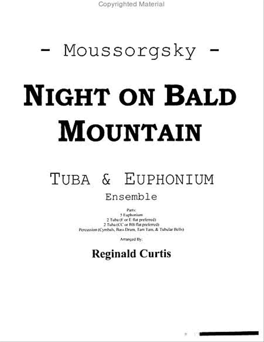 Night on Bald Mountain Night on Bald Mountain Large Ensemble scores gallery preview page 2