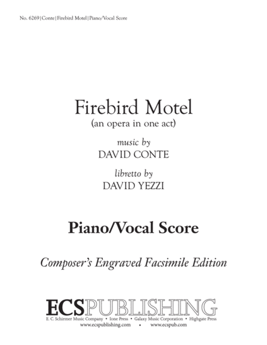 Firebird Motel (Piano/Vocal Score) image number null