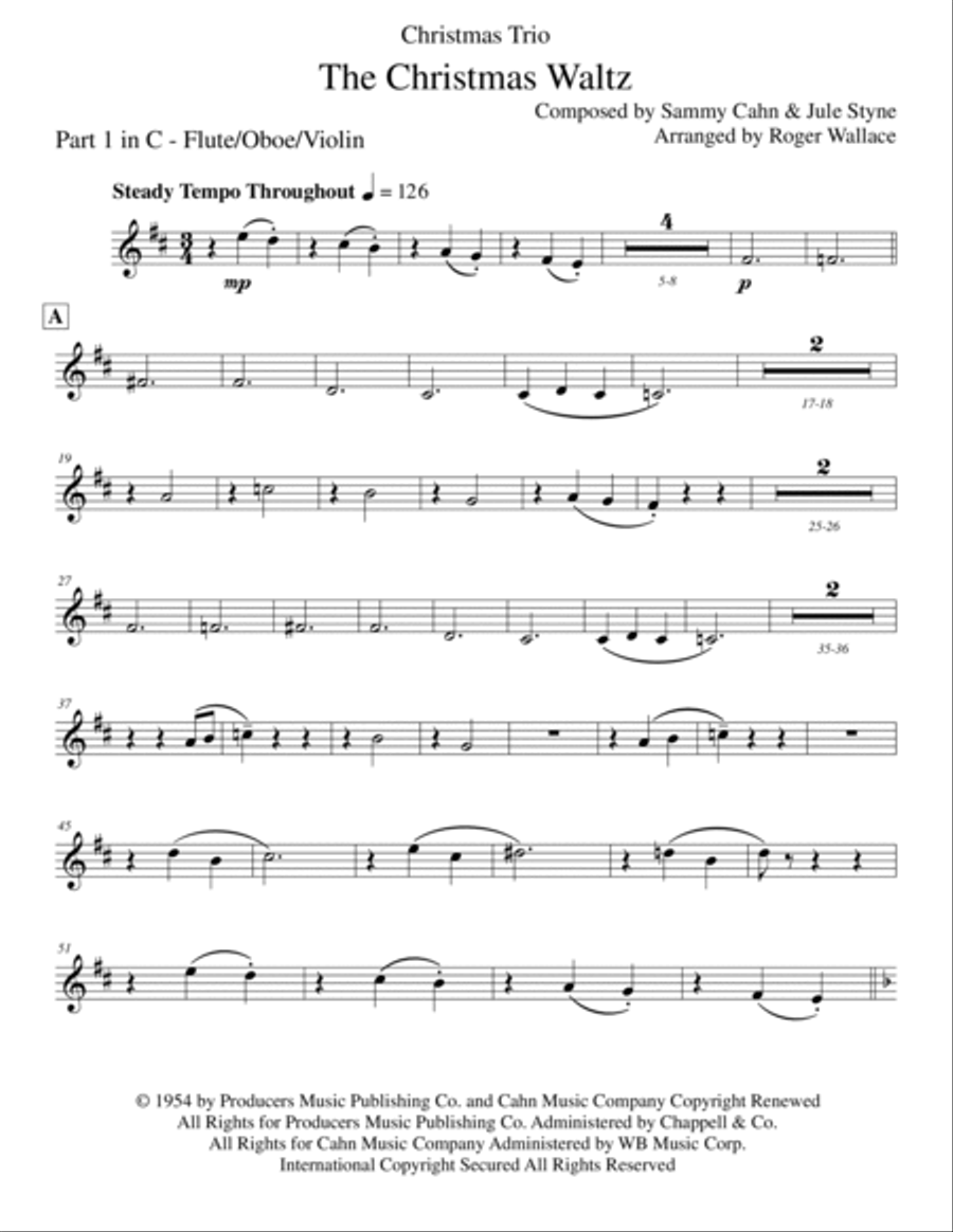 The Christmas Waltz Viola scores gallery preview page 6