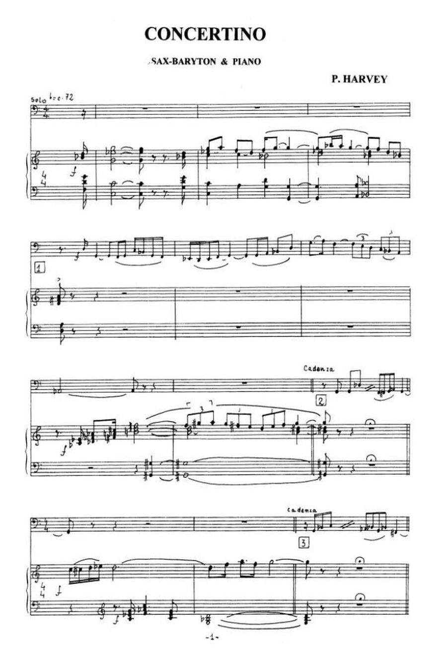 Concertino Concertino Baritone Saxophone scores gallery preview page 2