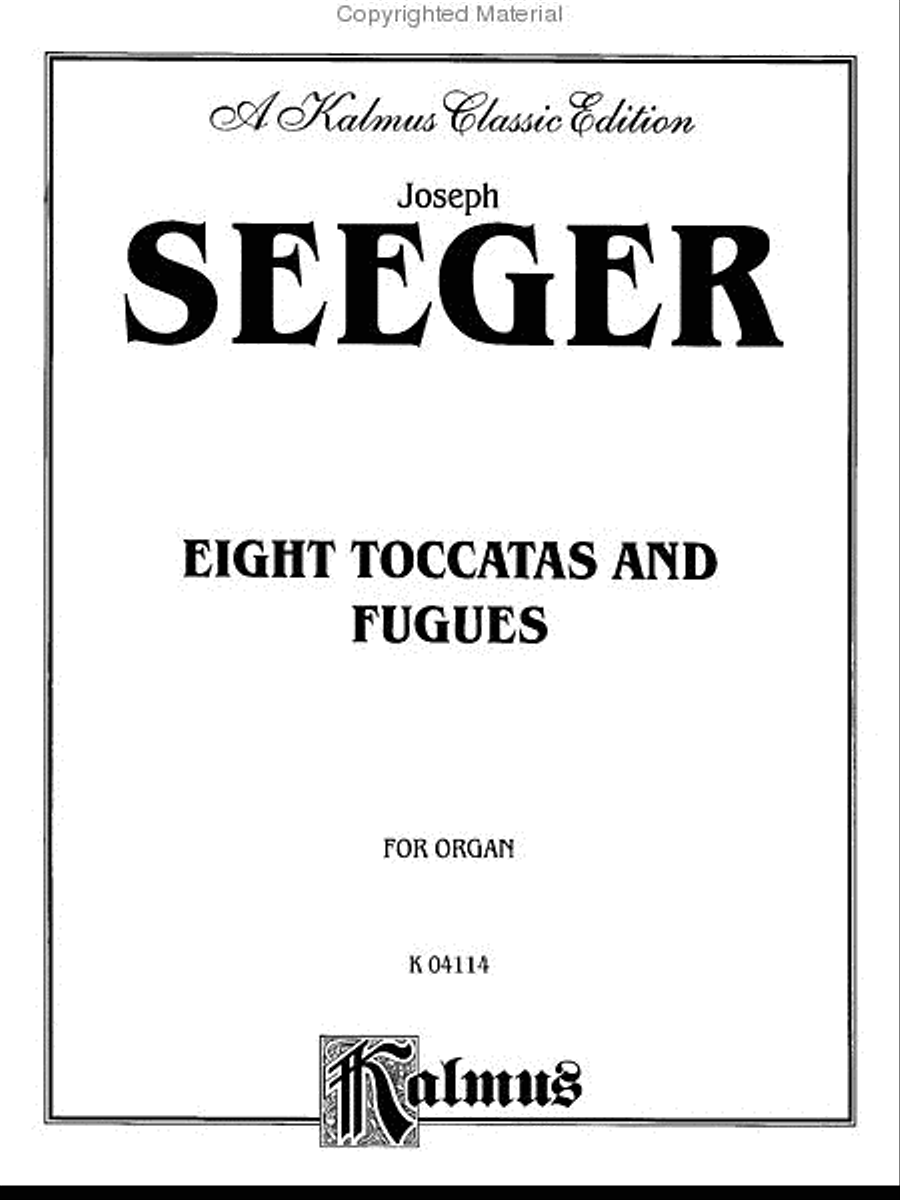 Eight Toccatas and Fugues Organ scores gallery preview page 2