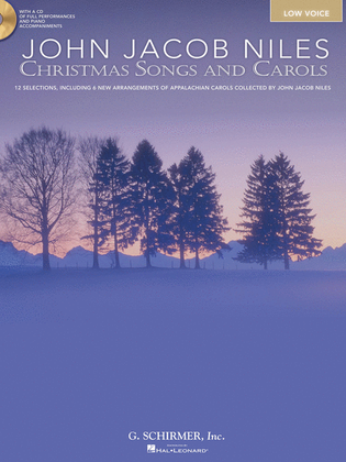 Book cover for John Jacob Niles: Christmas Songs and Carols