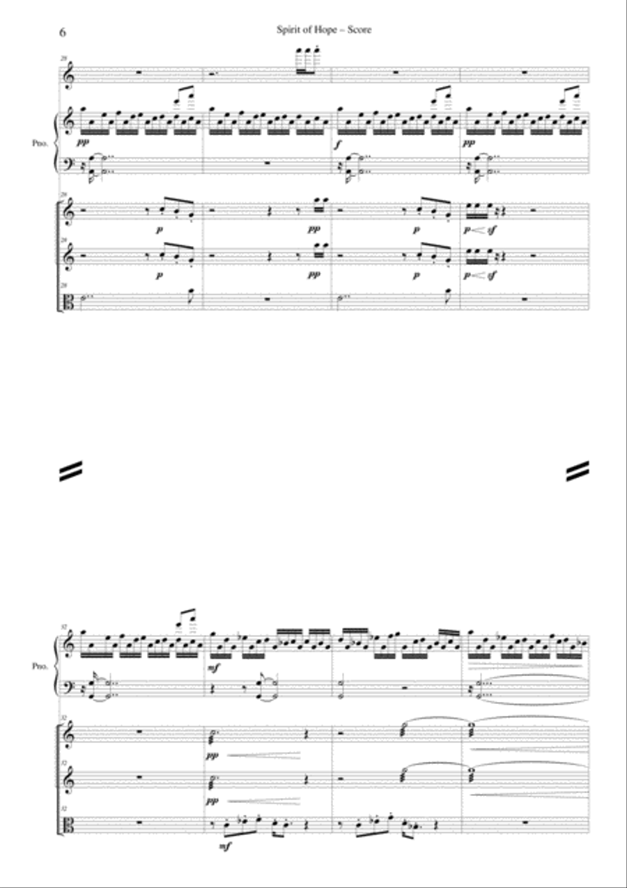 Spirit of hope String Orchestra scores gallery preview page 6