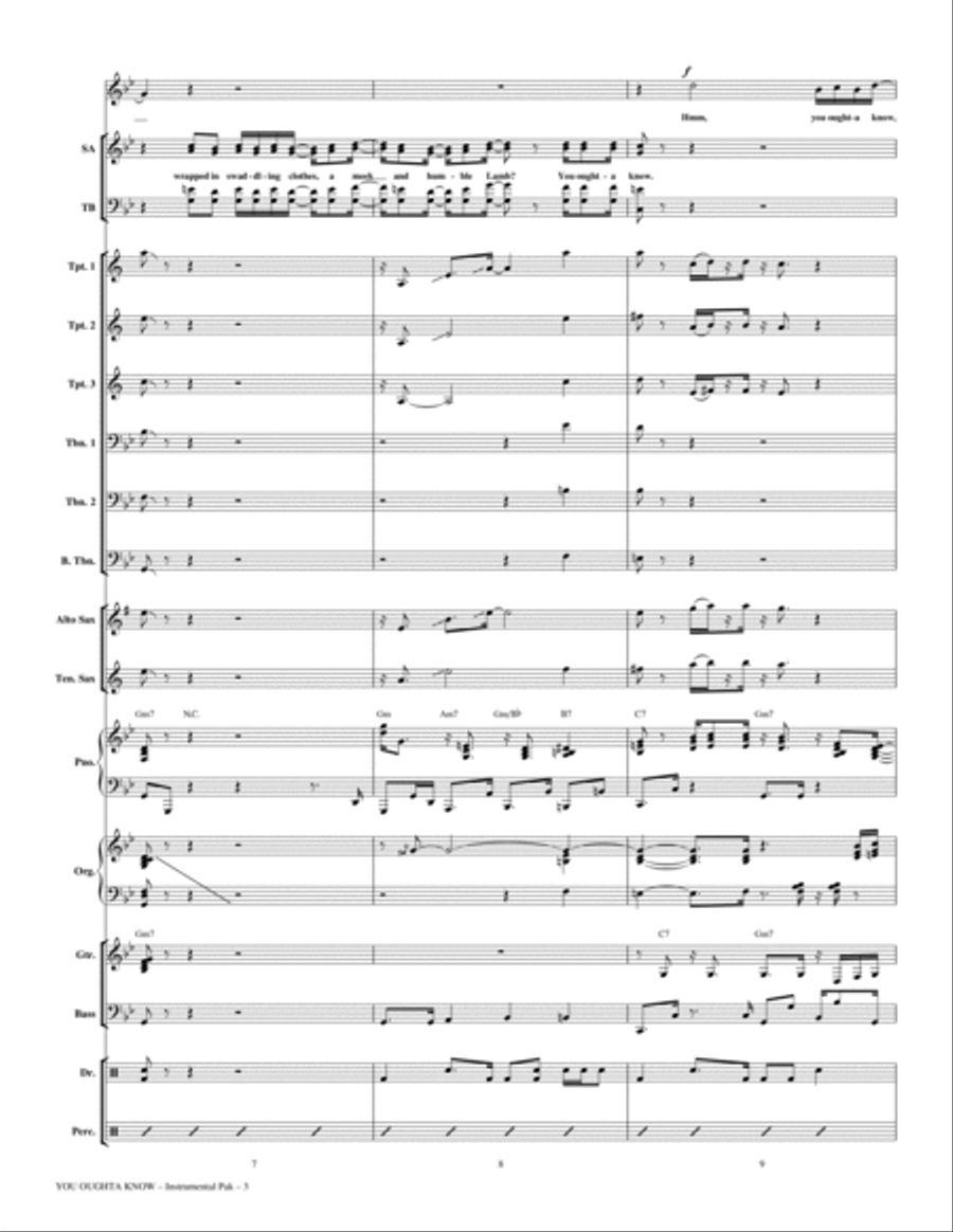 You Oughta Know - Full Score Choir scores gallery preview page 3