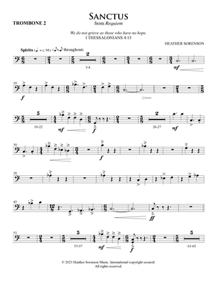 Sanctus (Orchestra) - Trombone 2