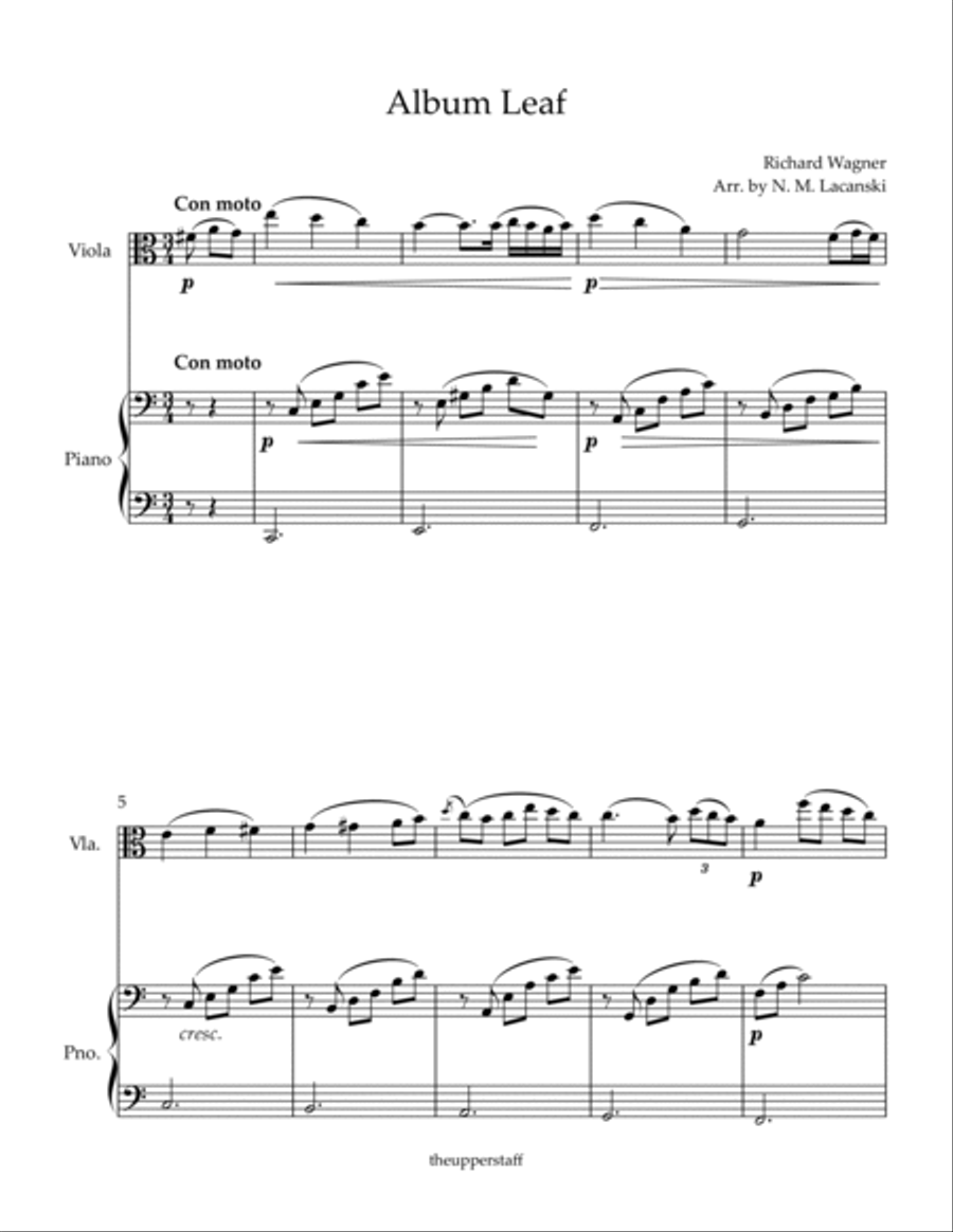 Album Leaf Viola scores gallery preview page 2