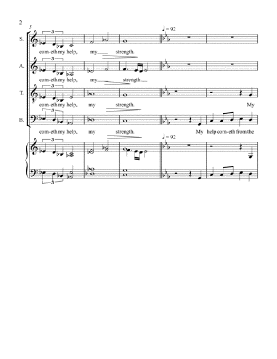 Psalm 121 Choir scores gallery preview page 2
