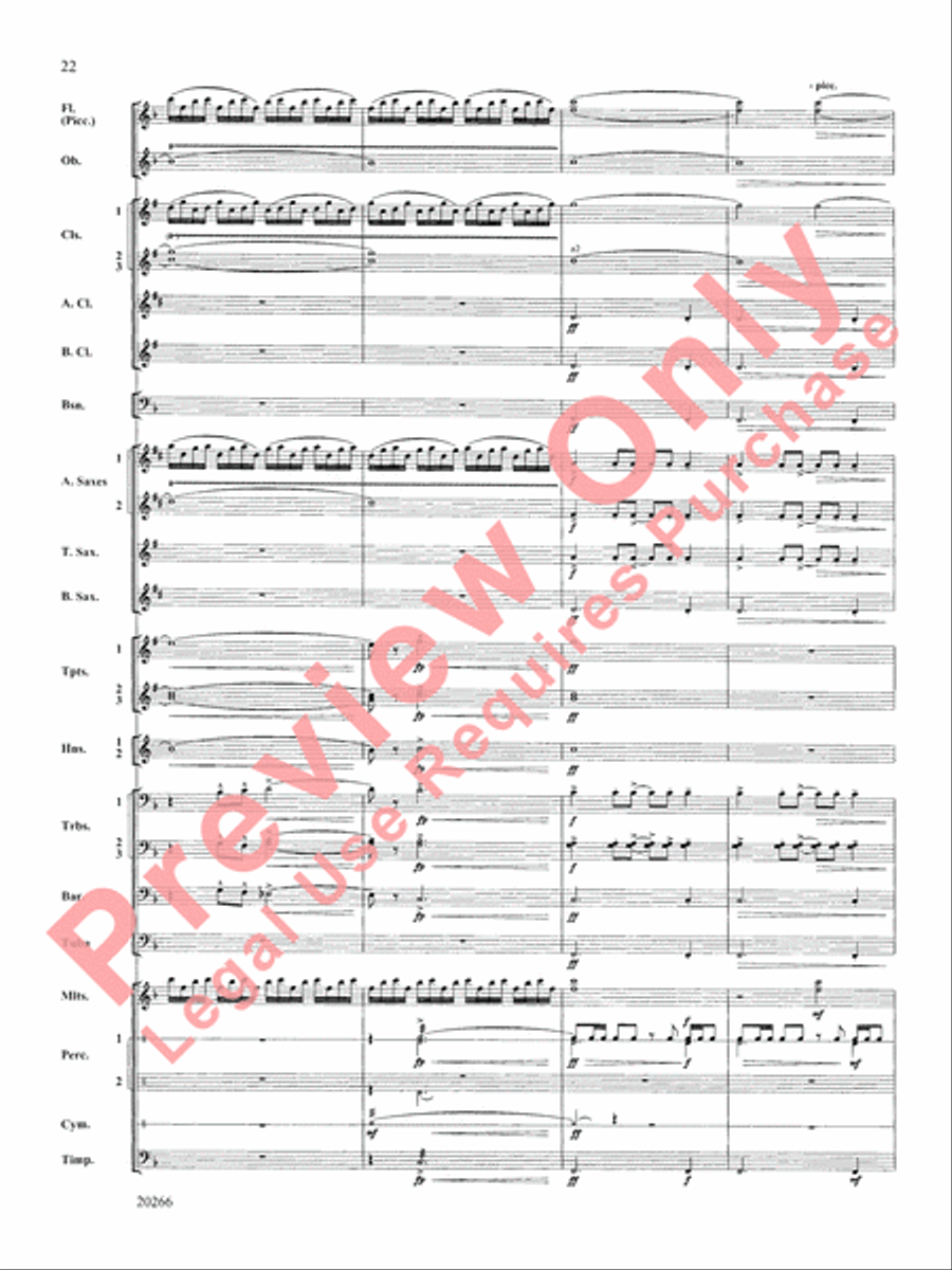 Ghost Fleet Ghost Fleet Concert Band scores gallery preview page 23