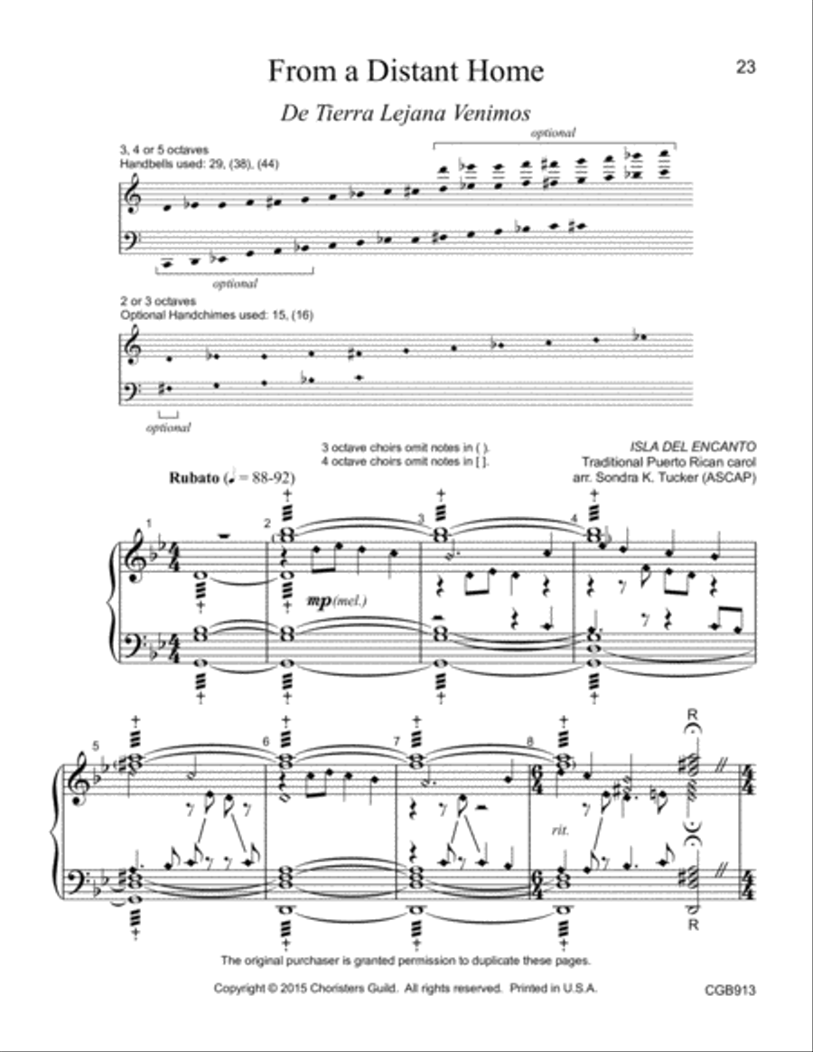 Christmas Near and Far (3-5 octaves) 5-Octaves scores gallery preview page 8