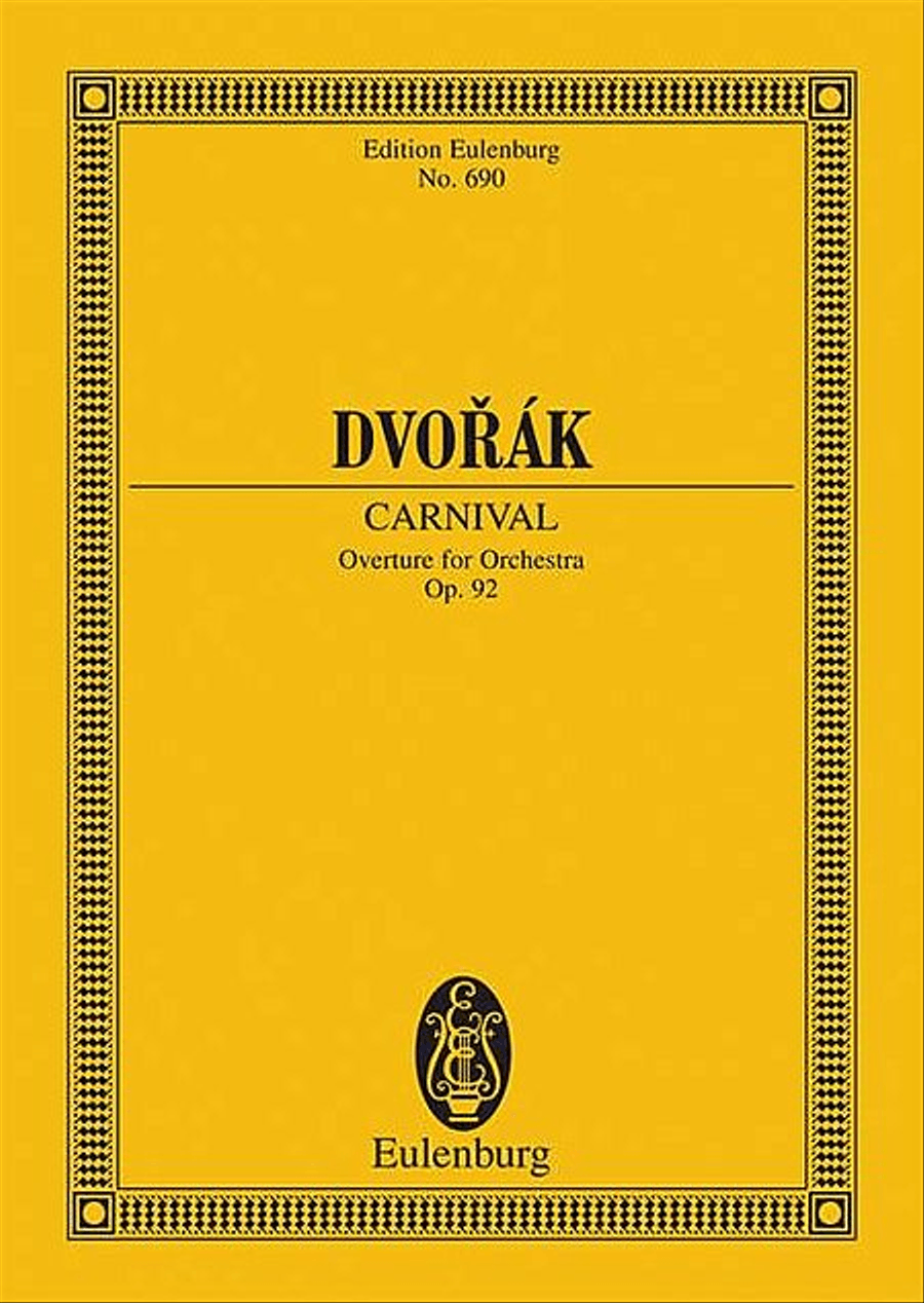 Carnival Overture, Op. 92 (B. 169) Orchestra scores gallery preview page 1