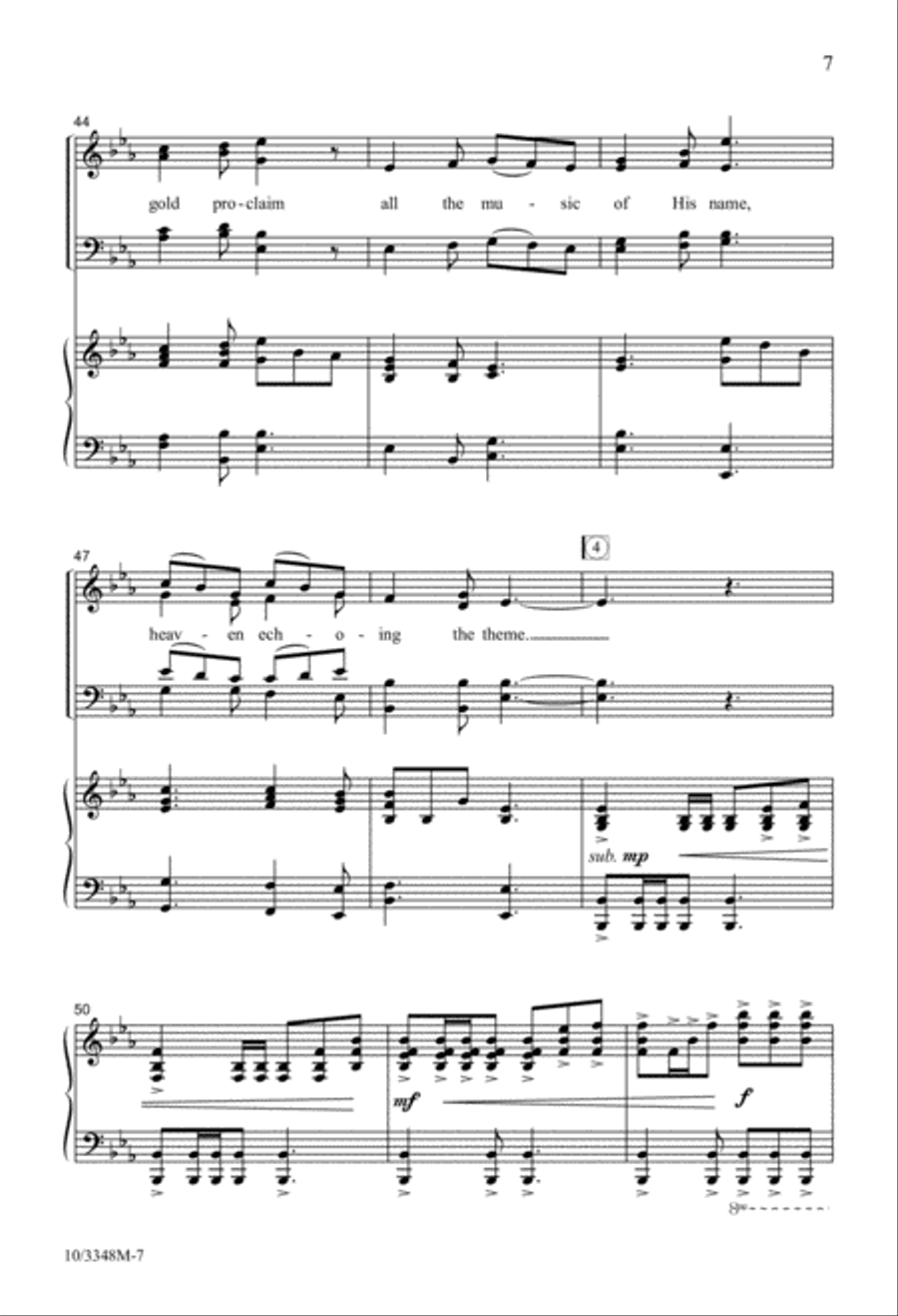 The Emerald Gates SSATB scores gallery preview page 7