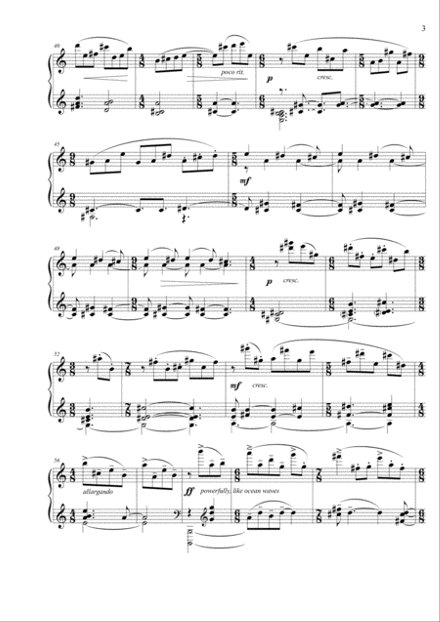 Music by the Waters Music by the Waters Piano Solo scores gallery preview page 3
