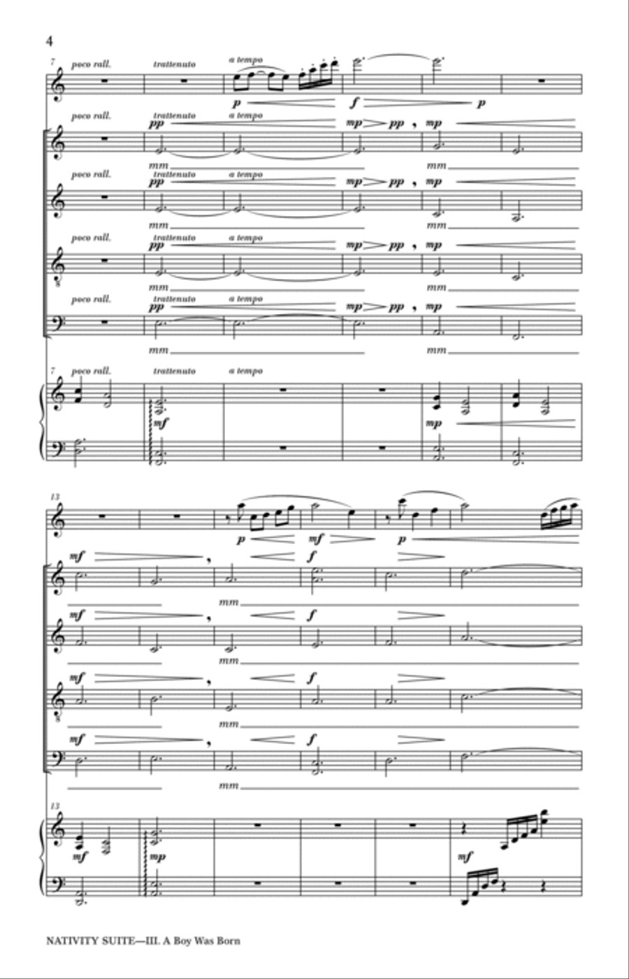 A Boy Was Born 4-Part scores gallery preview page 2