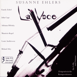 Book cover for La Voce. Contemporary pieces for cello and voice.