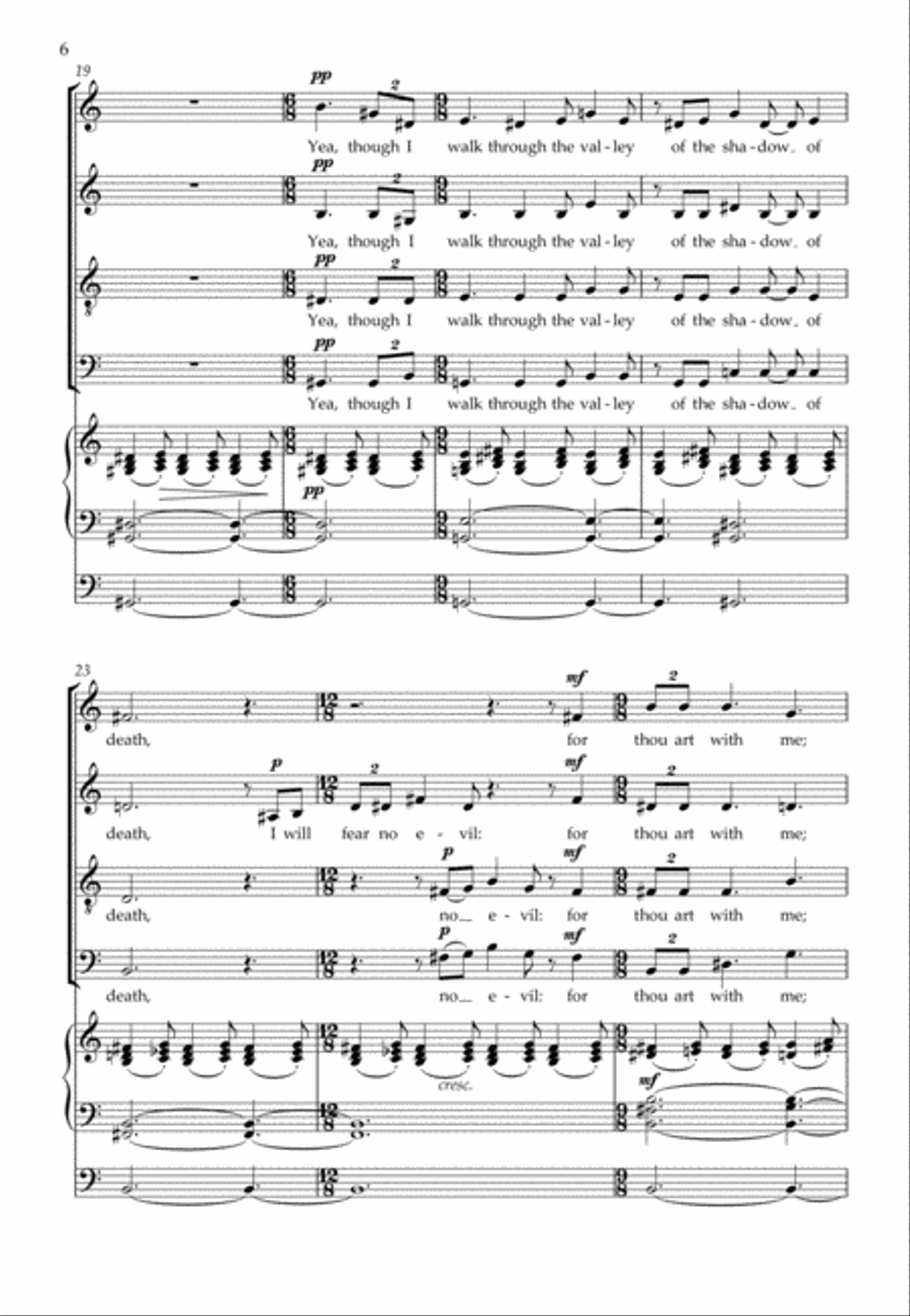 Psalm 23 Psalm 23 4-Part scores gallery preview page 3