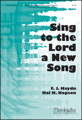 Book cover for Sing to the Lord a New Song (Orchestral Score)