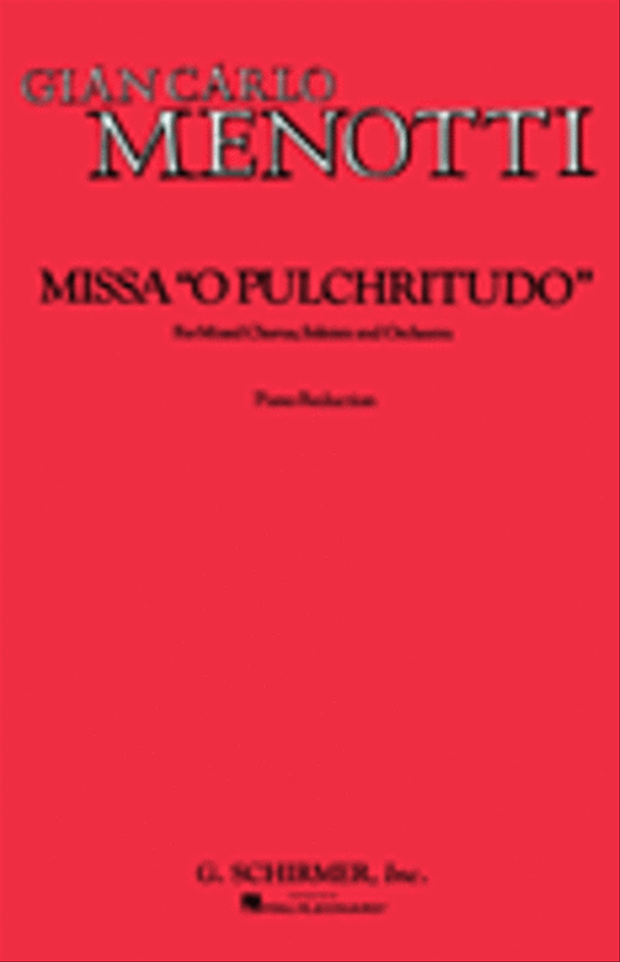 Missa O Pulchritudo 4-Part scores gallery preview page 1