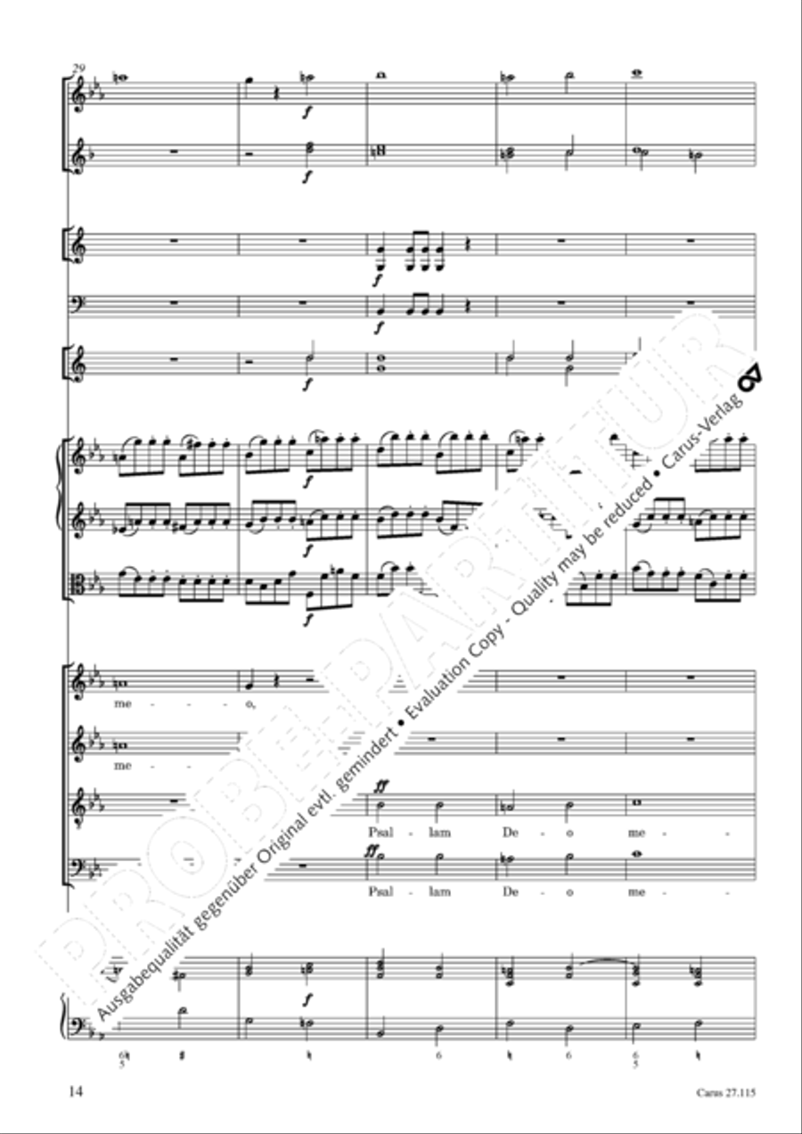 Exaudi, Domine 4-Part scores gallery preview page 15