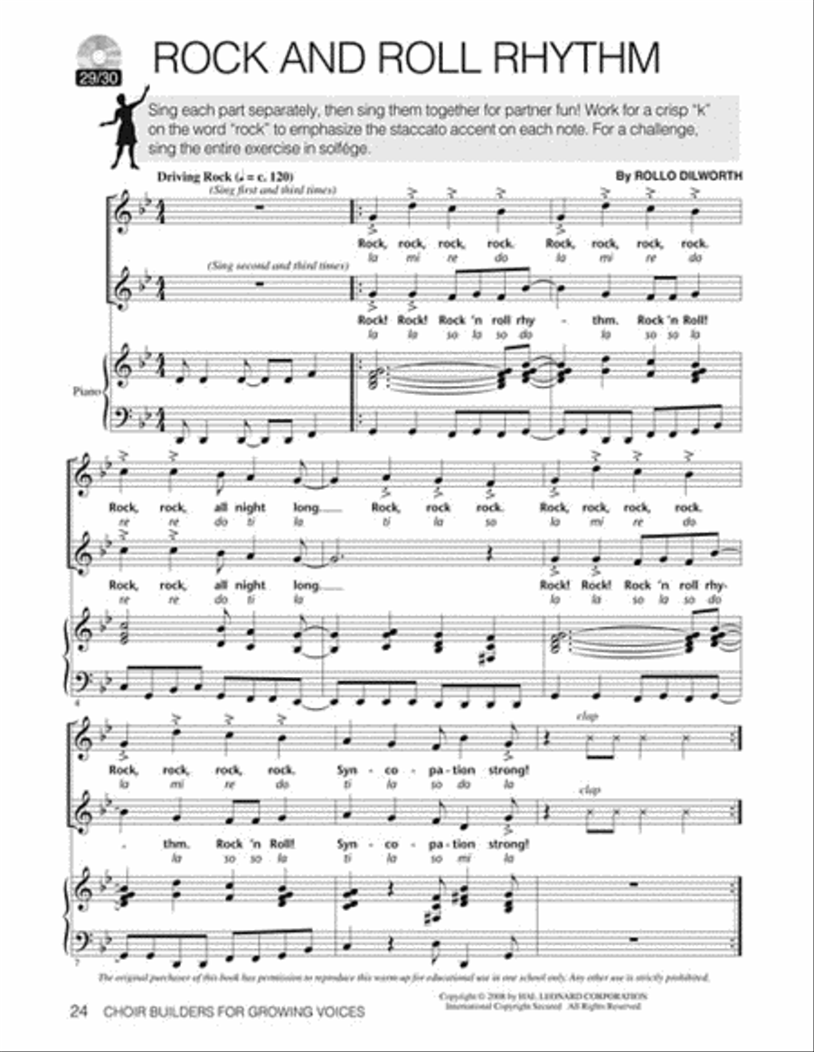 Choir Builders for Growing Voices Choir scores gallery preview page 6