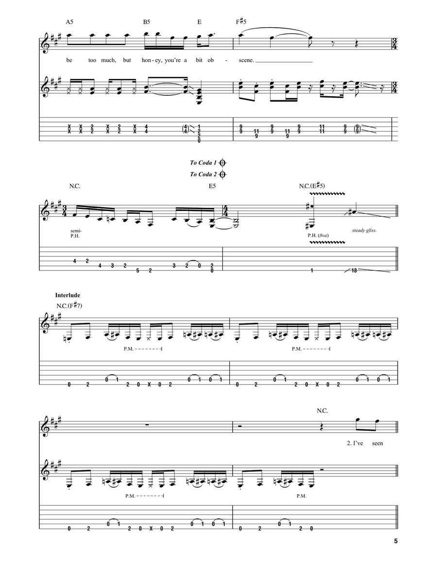 Rocket Queen Acoustic Guitar scores gallery preview page 5