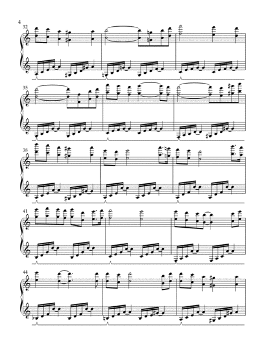 Drifting (Piano Solo) Piano Solo scores gallery preview page 4