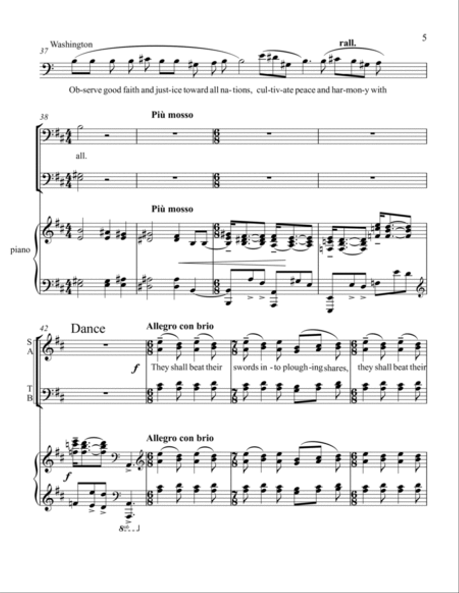 Psalms and Dance at War's End Choir scores gallery preview page 5