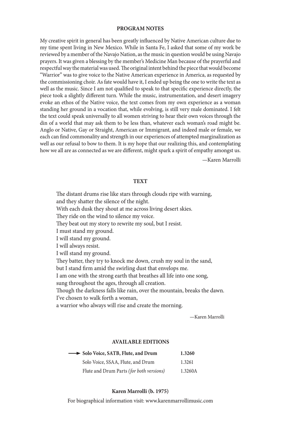 Warrior 4-Part scores gallery preview page 1