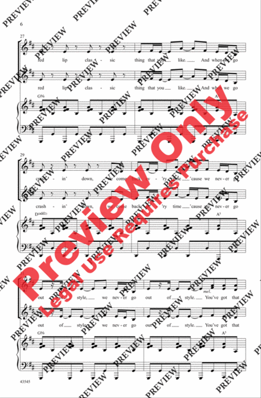 Style Women's Choir scores gallery preview page 6