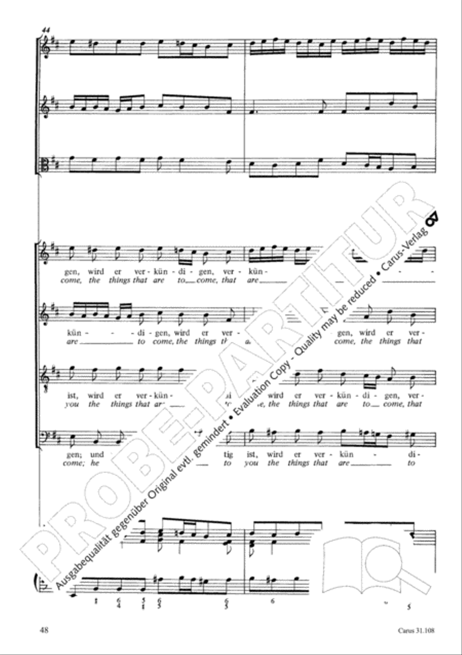 Now it is good, that I am leaving (Es ist euch gut, dass ich hingehe) ATB scores gallery preview page 49