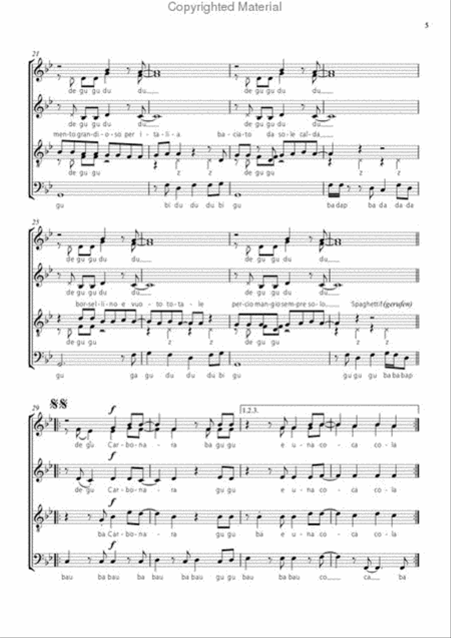 Carbonara 4-Part scores gallery preview page 4