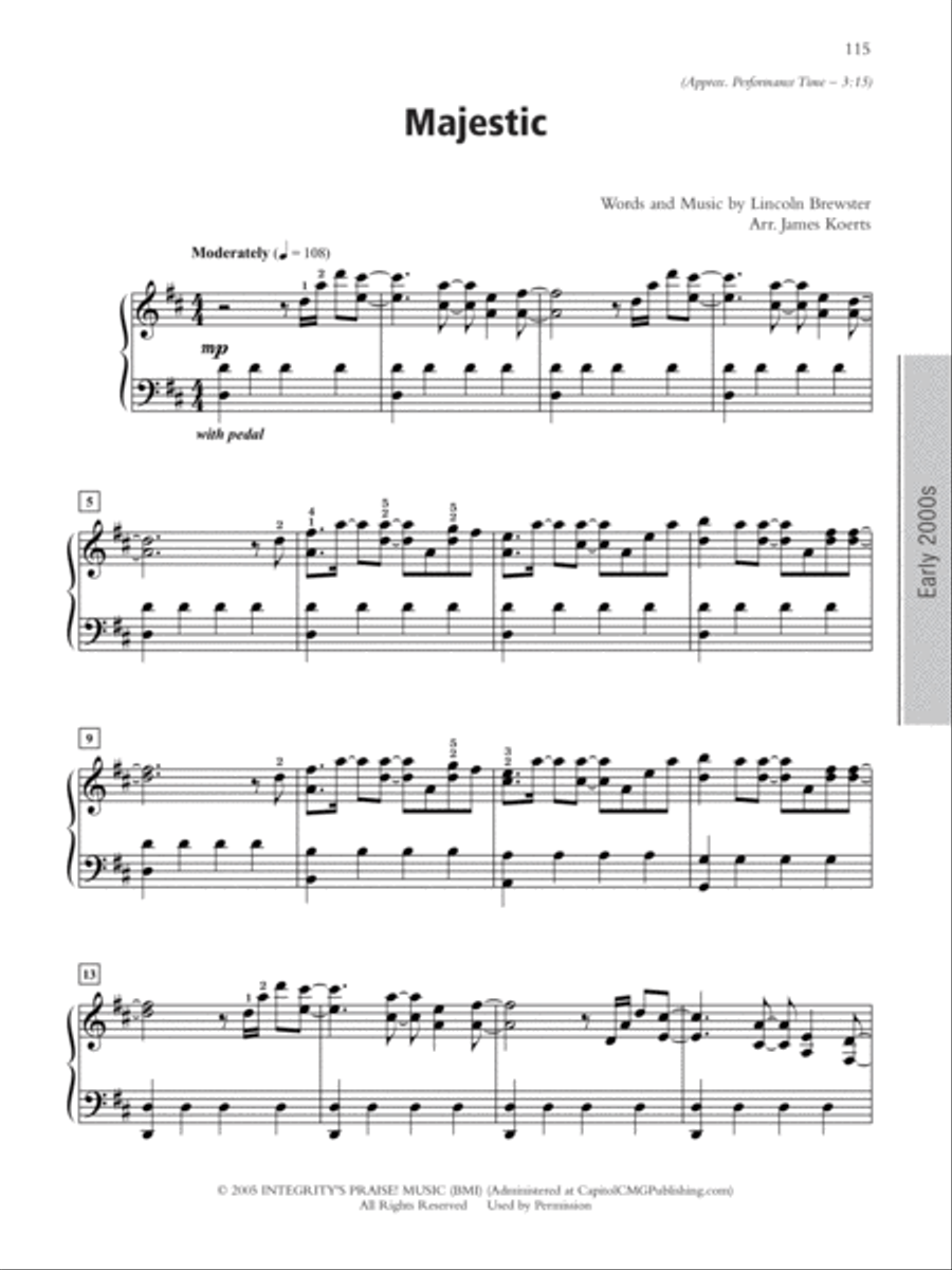 Wondrous Praise, Complete Collection -- Favorites from the 1980s to the 2000s Piano Solo scores gallery preview page 4